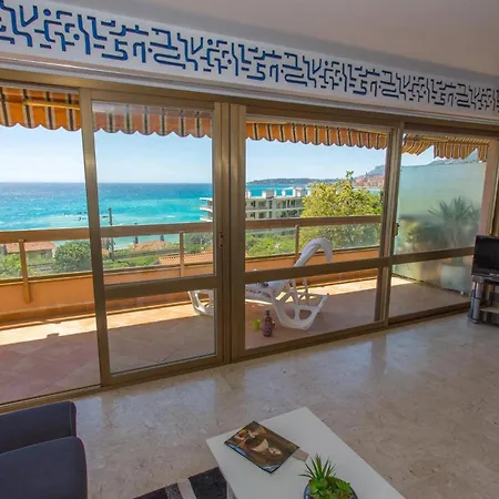 95c - 2p Terrasse Vue Et Parking * Menton